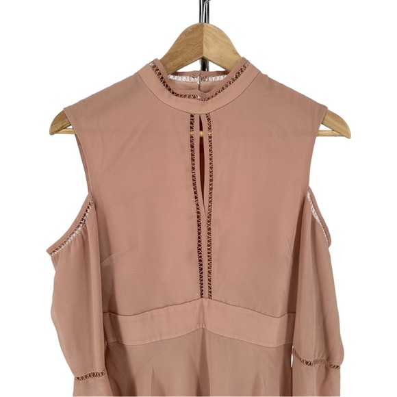 Keepsake The Label Night Dance Cold Shoulder Long Sleeve Mini Dress size Small - Picture 4 of 13